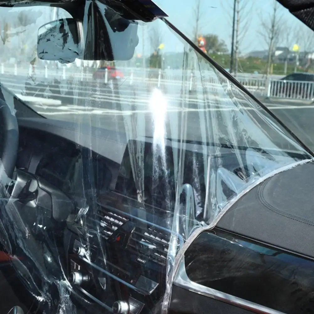 

Car Taxi Partition Film Protection Car Insulation Film Curtain Car Driver Protect Isolation Self-adhesive Protective Cover