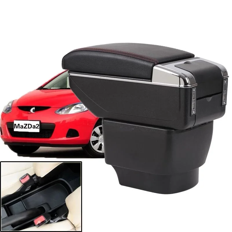 CITYCARAUTO большая площадь + Роскошь USB автомобильный подлокотник коробка