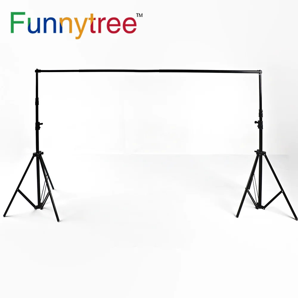 

Funnytree 3*2.88m/10*9.5ft Professional Photo Background stand 2 light stands+1 cross bar+1 carry bag wedding birthday shoot