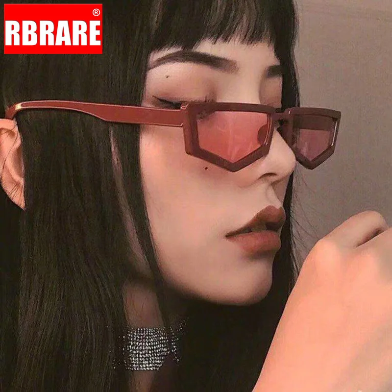 Солнцезащитные очки RBRARE 2021 ретро многоугольные женские маленькие квадратные