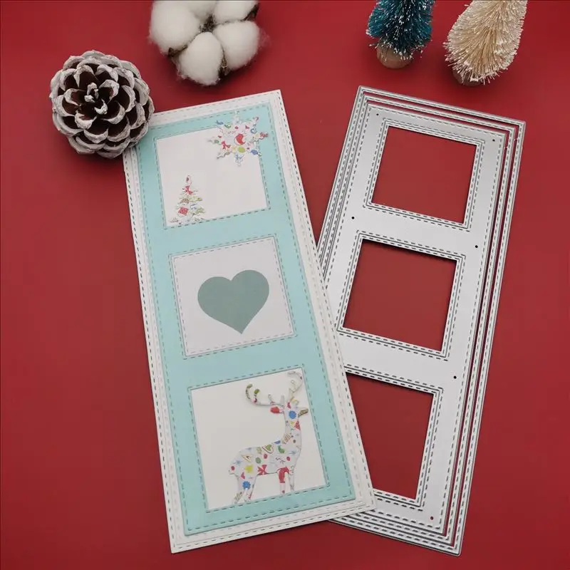 

Square Layered dies new 2020 cutting dies for DIY Scrapbooking Embossing Cards Tool Decorative Crafts Die Cuts