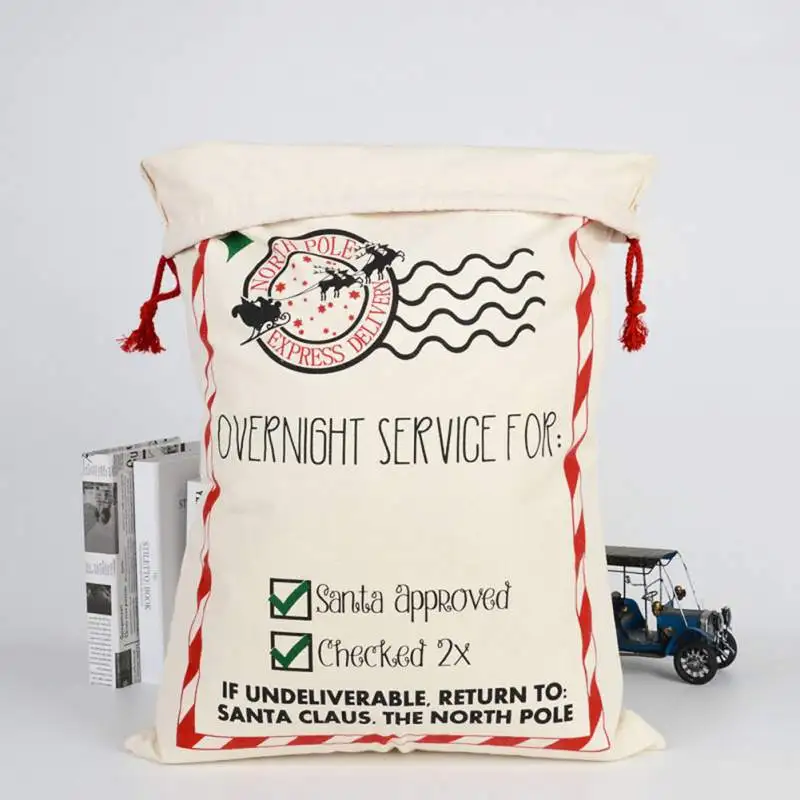 Рождественский Подарочный мешок Санта-Клауса цветок Drawstring Подарочная сумка
