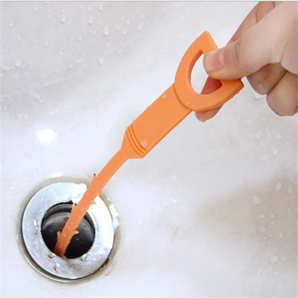 Новая пластиковая раковина дренажный Драг трубопровод крюк разбивать ванну Змея