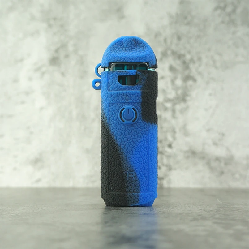 Lost Vape Lyra pod system текстурированный силиконовый чехол, чехол для кожи, гелевый Чехол для Lostvape Lyra Mod - Цвет: Black blue