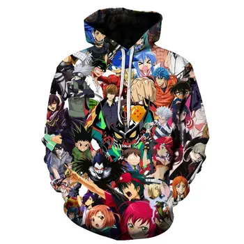 

Men Women Naruto 3D Hoodies Cosplay Pullovers Sweatshirts Jacket Pullovers Hoodie Sportswear Long sleeve parent-child clothing