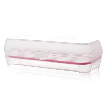 

Transparent Food Egg Storage Container Boxes Refrigerator Egg Boxe Single Layer