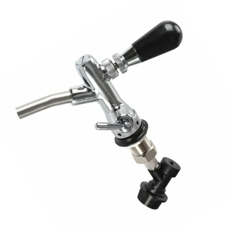 

Connector Beer Tap Faucet Kit Adjustable Chrome Plating Homebrewing G5/8 Connected To The Keg Barrel