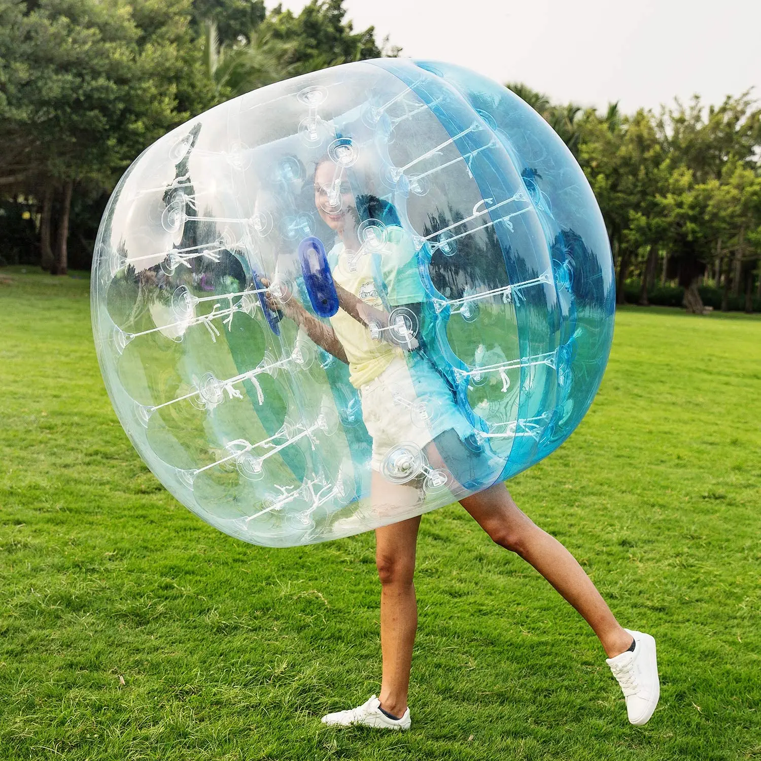 Free Shinpping Inflatable Bubble Soccer Zorb Ball 1.5m Pumper Ball 100%TPU Material Inflatable Bubble Football for Adult 6