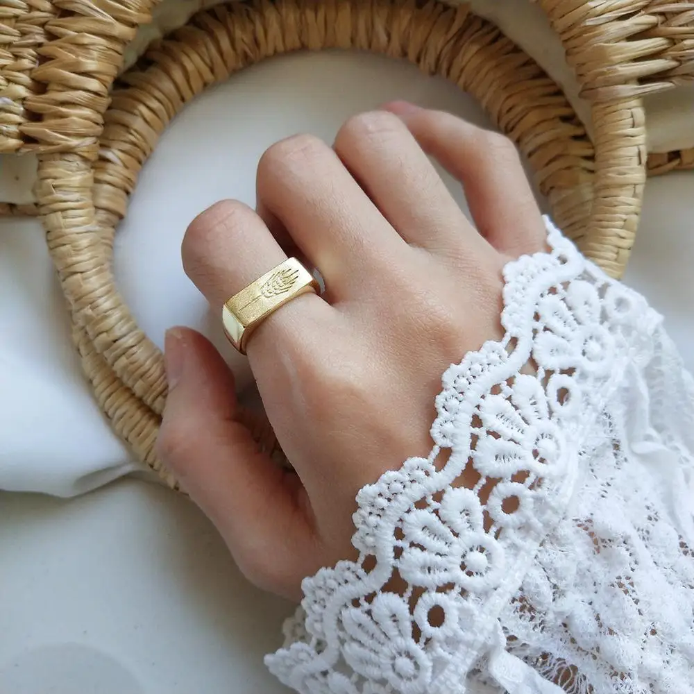 SHANICE, 925 пробы, серебряные, открытые кольца, серьги из риса, форма золотого цвета, кольца, заполненные золотом, обручальное кольцо для женщин, минималистичное ювелирное изделие