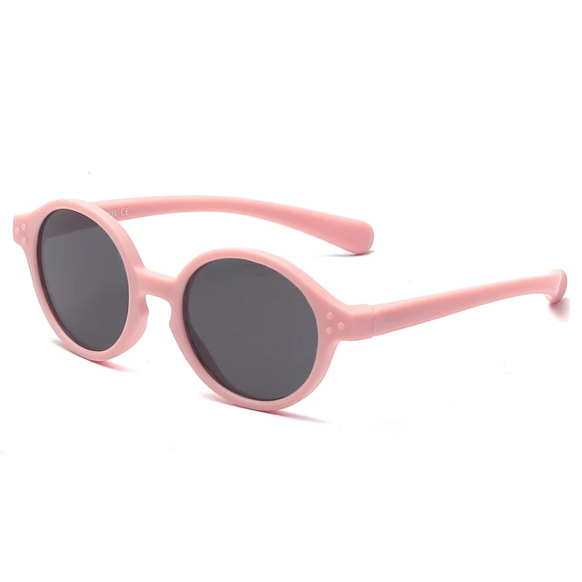 Polarized TPEE Infant Baby Sunglasses 0-12 Months Kid UV Proection Sun Baby Glasses 6 Month Baby Sunglasses pink