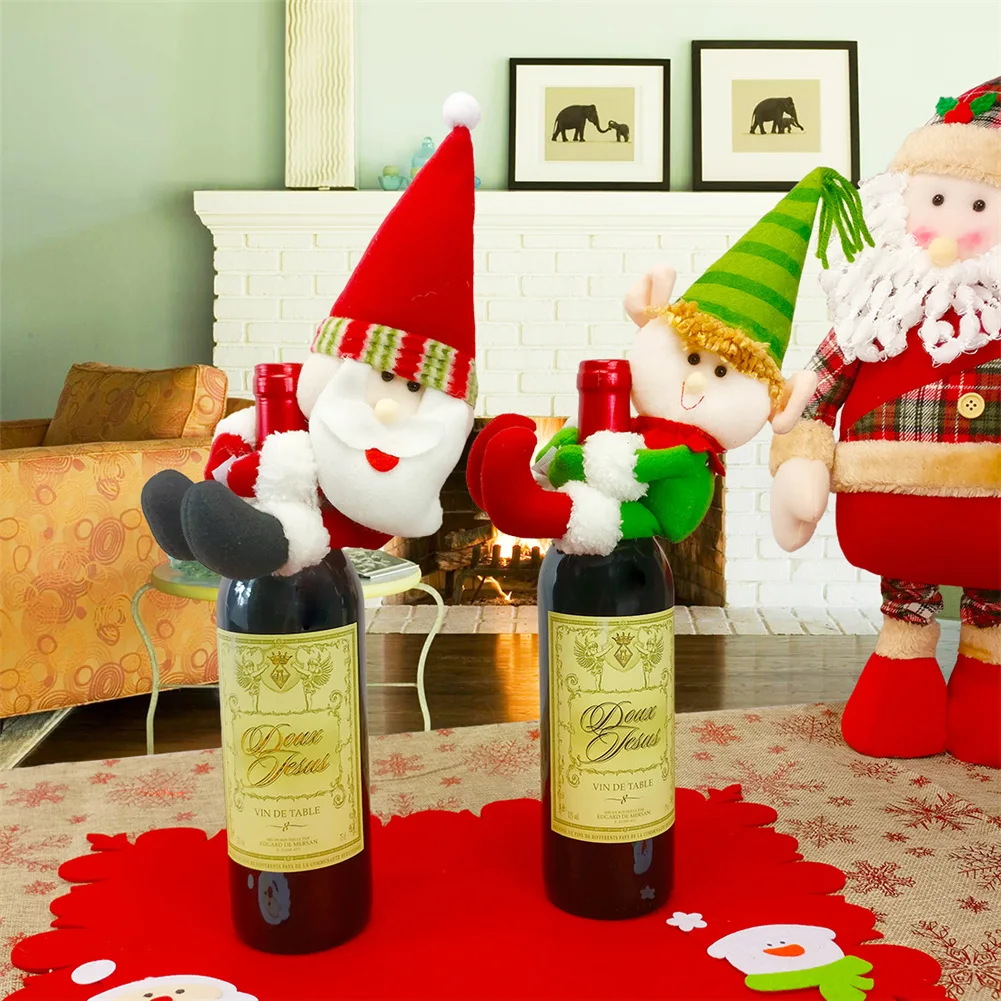 

New Holiday Santa Claus Bottle Bag