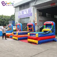 EXQUISITE CRAFT 2.5x1.3x2m Inflatable Snowball Game Machine for Event or Shopsale / Inflatable Snowball Shooting Toys 1