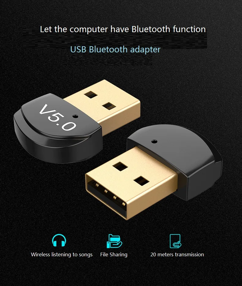 USB Bluetooth Dongle адаптер 5,0 для ПК Компьютерная Колонка Беспроводная мышь Bluetooth музыкальный аудио приемник передатчик