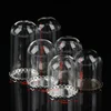 1Pc 1:12 Dollhouse Miniature Decor Flower Display Glass Display Bell Jar with Base Dollhouse Decoration Accessories 6