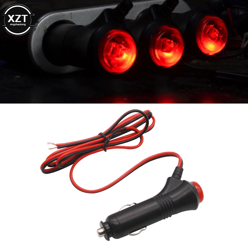 Универсальная Розетка для автомобильного прикуривателя 12 В С кабелем 1