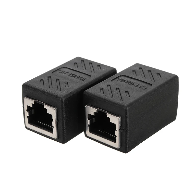 2 шт. RJ45 муфта встроенный Cat7/Cat6/CAT5e Ethernet кабель удлинитель адаптер мягкий (RJ 45)