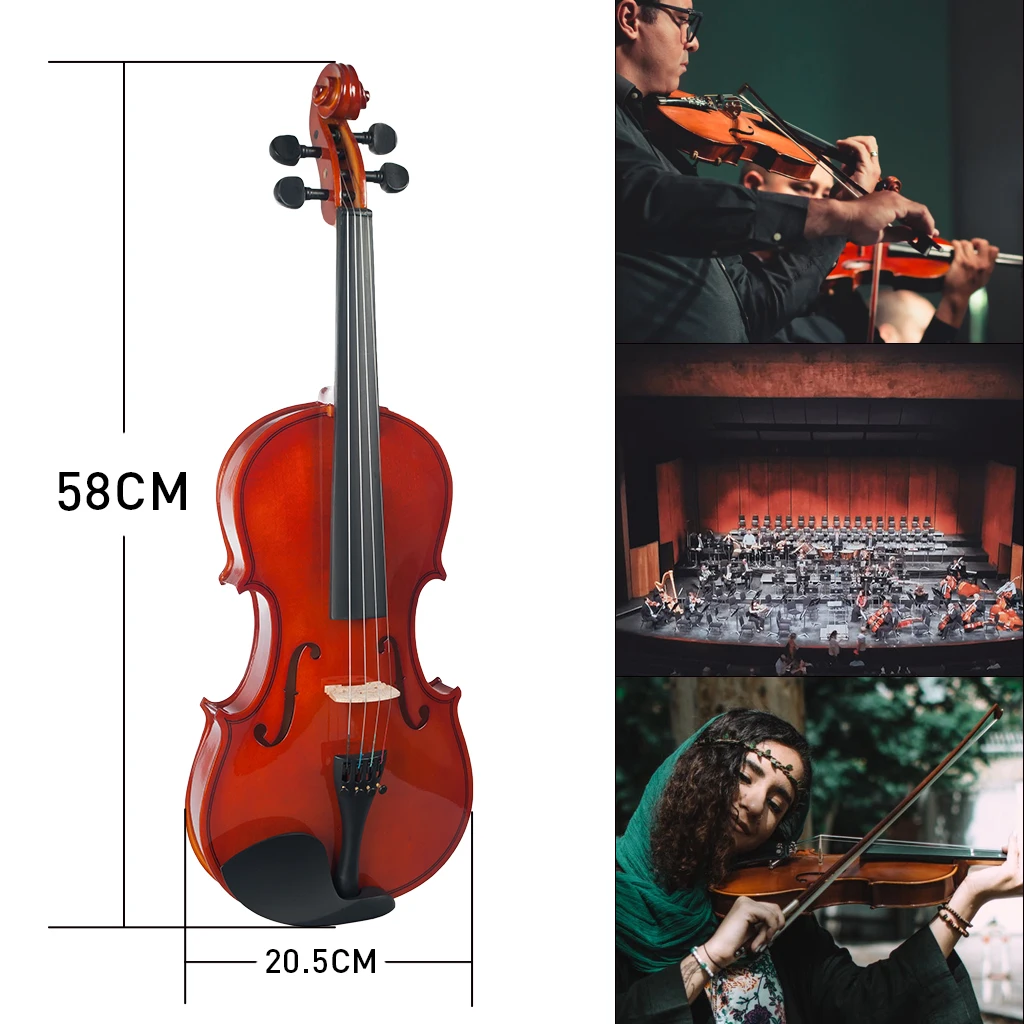 Полноразмерная скрипка 4/4 скрипка/скрипка для студентов искусственная липа мост