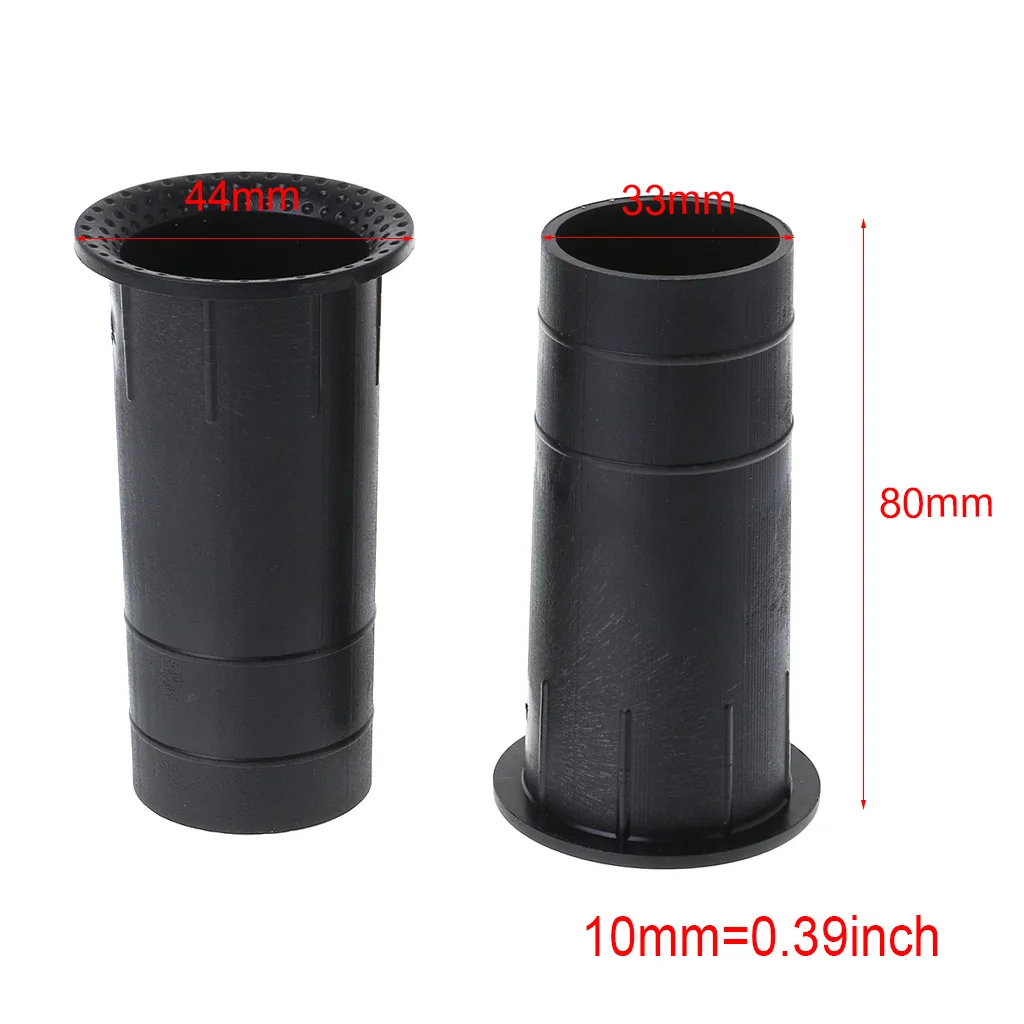 2Pcs Connettore Per Presa Per Altoparlanti Bass Reflex Vent Connector 3-5 "35X80Mm Subwoofer Woofer Box Hyq