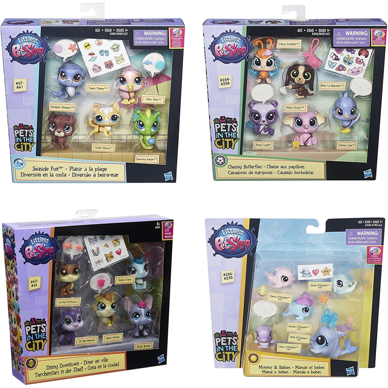 Original Little Pet Shop LPS Cat Set Action Figures Model Dolls Toys Animals Stars Collector's Pack Assortment Christmas Gift | Игрушки и