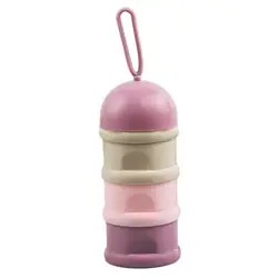 3 Compartments Baby Milk Powder Formulas Dispenser Snack Food Storage Container