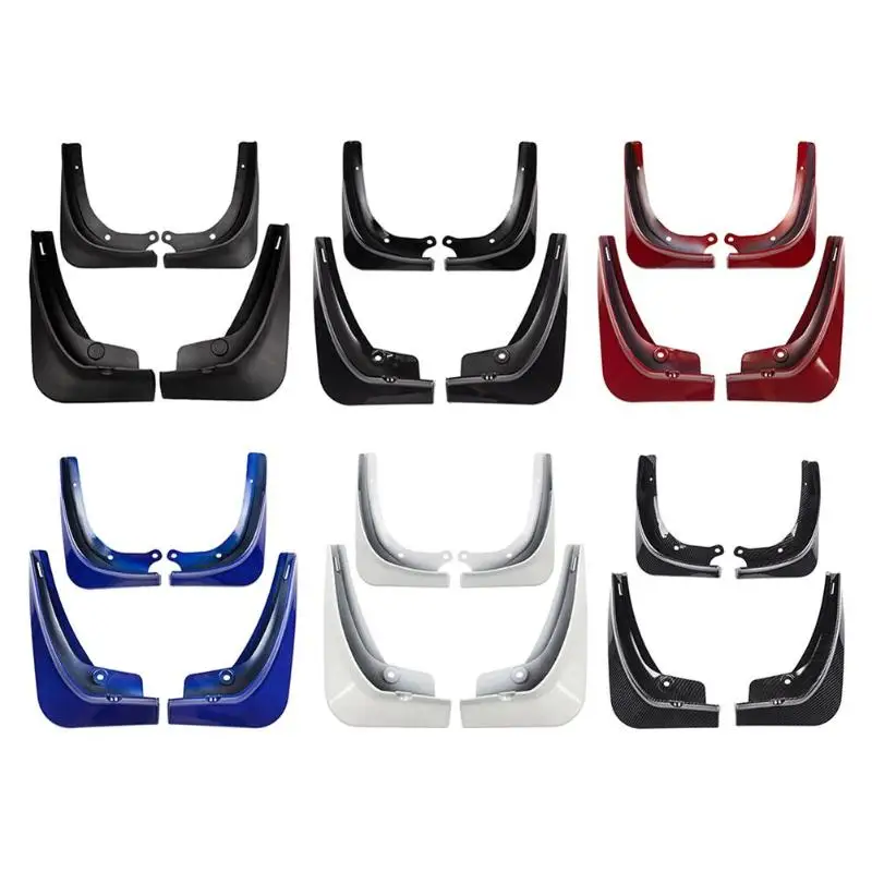 

4Pcs/set Durable Mud Flaps Car Front Rear Wheel Protective Mudguards Auto Splash Mudflaps Wheel Protector for Tesla Model 3