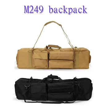 

Outdoor military airsoft tactical rucksack 1000D nylon sleeve tactical M249 gun bag field travel equipment practical backpack