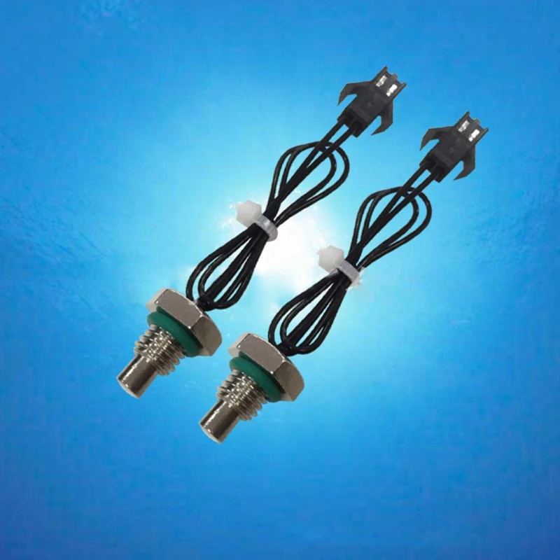 Temperature Sensor NTC Thermistor Probe Head M8 Thread Probe Cable Wall Mounted Tube Clamp Type M2EE
