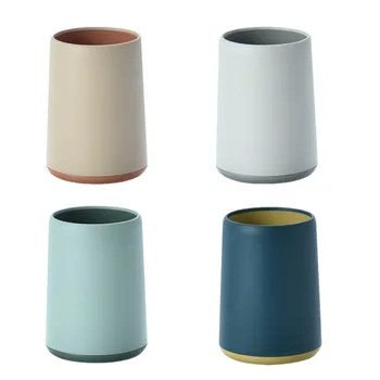 

4PCS Slanting Insert Type Pen Barrels Multi-functional Makeup Brush Pen Bucket Lovely Stationery Tabletop Adornment