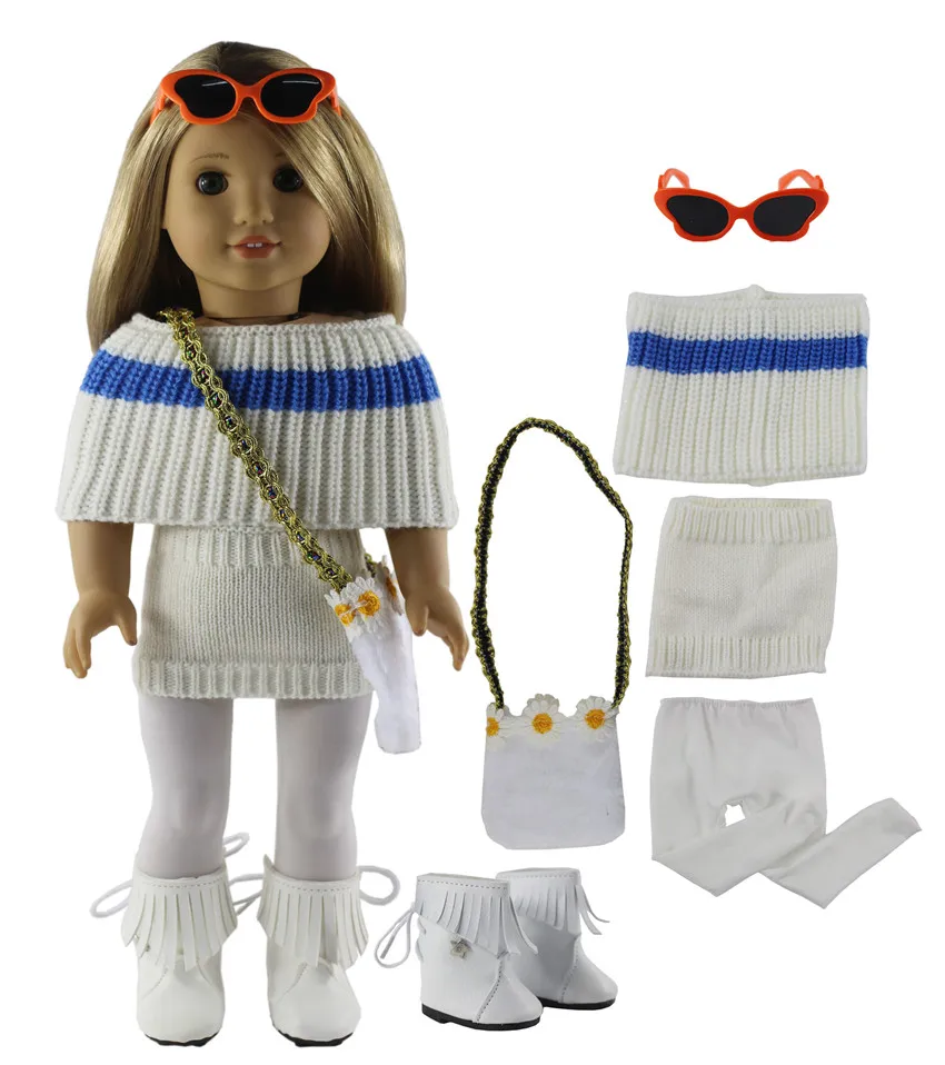 

Fashion Doll Clothes Set Toy Clothing Outfit for 18" American Doll Casual Clothes Many Style for Choice X103