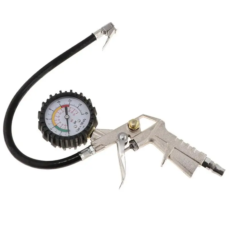 

Auto Tire Pressure Gauge For Pressure Gun Type For Air Compressor Durable Car Motorcycle SUV Inflator Pumps Tire Repair Tools