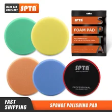 

(Single Sale) SPTA 3"(80mm)/5"(125mm)/6"(150mm) Car Spong Buffing Polishing Pads & Buffing Pads For DA/RO/GA Car Buffer Polisher