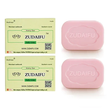

2pcs Drop Shipping Zudaifu Original Soap Sulfur Soaps Skin Whitening Body Cleanser Psoriasis Eczema Acne Treatment Zudaifu Soap