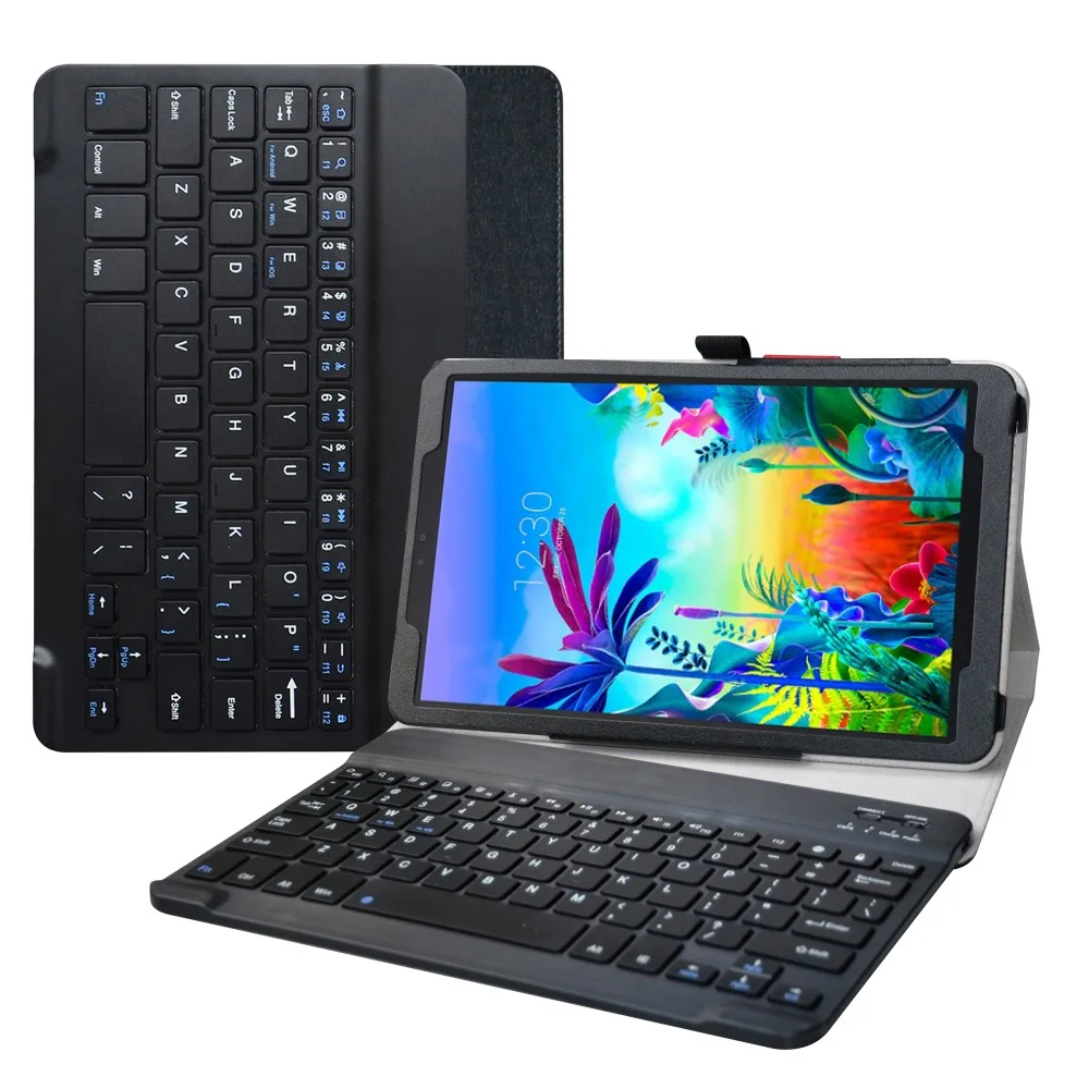 Для 10," LG G Pad 5 10,1 T600 планшет съемный Bluetooth клавиатура чехол, складная подставка из искусственной кожи чехол
