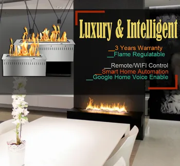 

hot sale 18 inches ethanol fire ventless fireplace insert with remote control