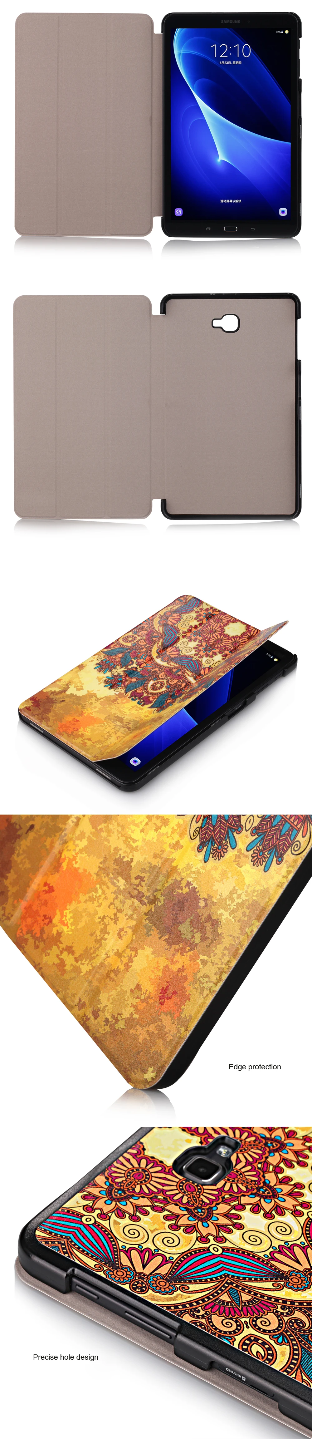 For Huawei Tablet Case T5 10.1 Leather Case For Huawei MediaPad T5 10.1 inch AGS2-W09L09L03W19 Flip Case Painted Cover Stand (8)