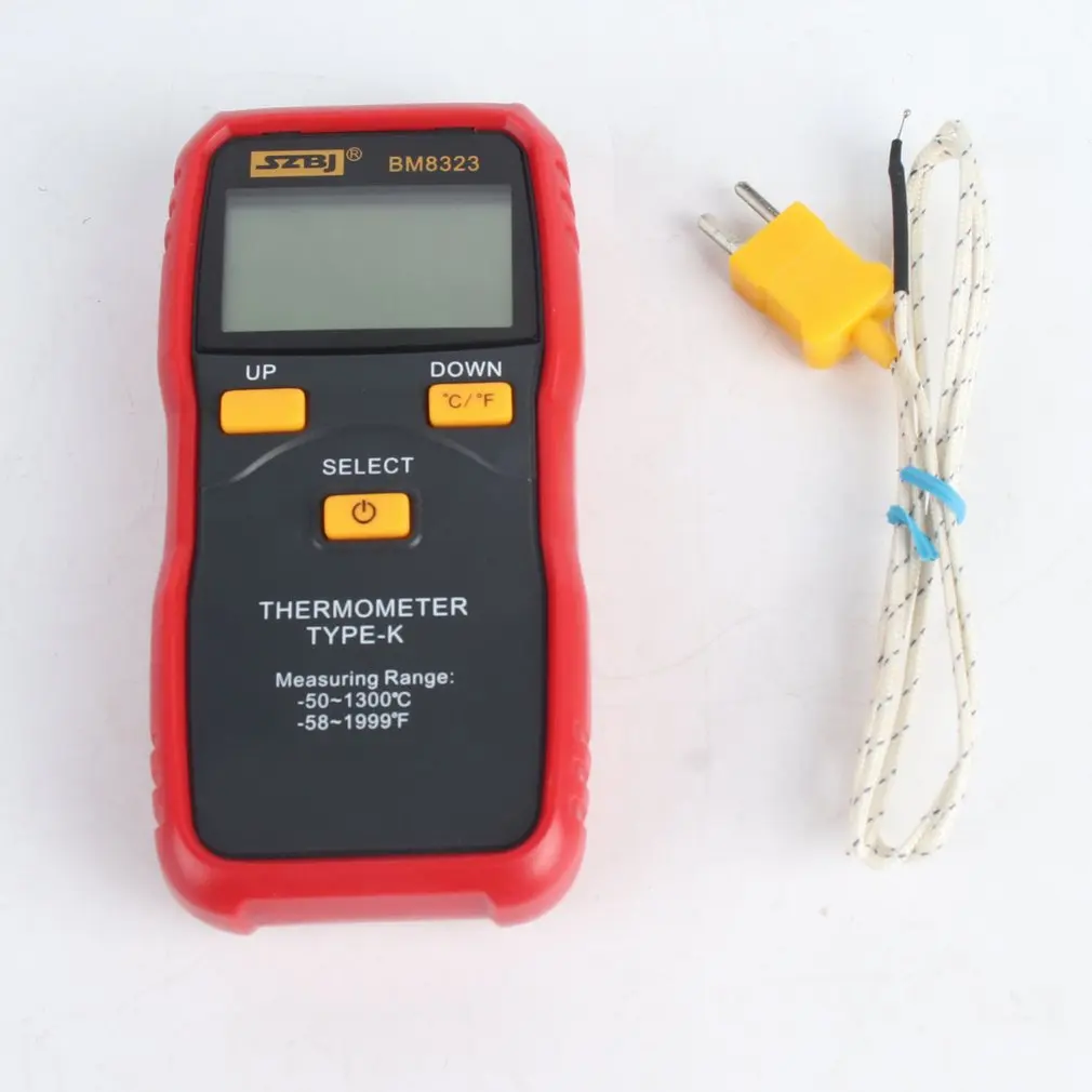 

SZBJ BM8323 Digital Thermocouple Thermometer -50 to 1300 Temperature Meter For K-type LCD Poratable Tester Measure