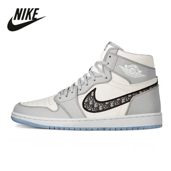 

Original Dior X Nike Air Jordan 1 High Men Shoes Basketball Sneakers Men Running Sport Shoes Breathable Outdoor