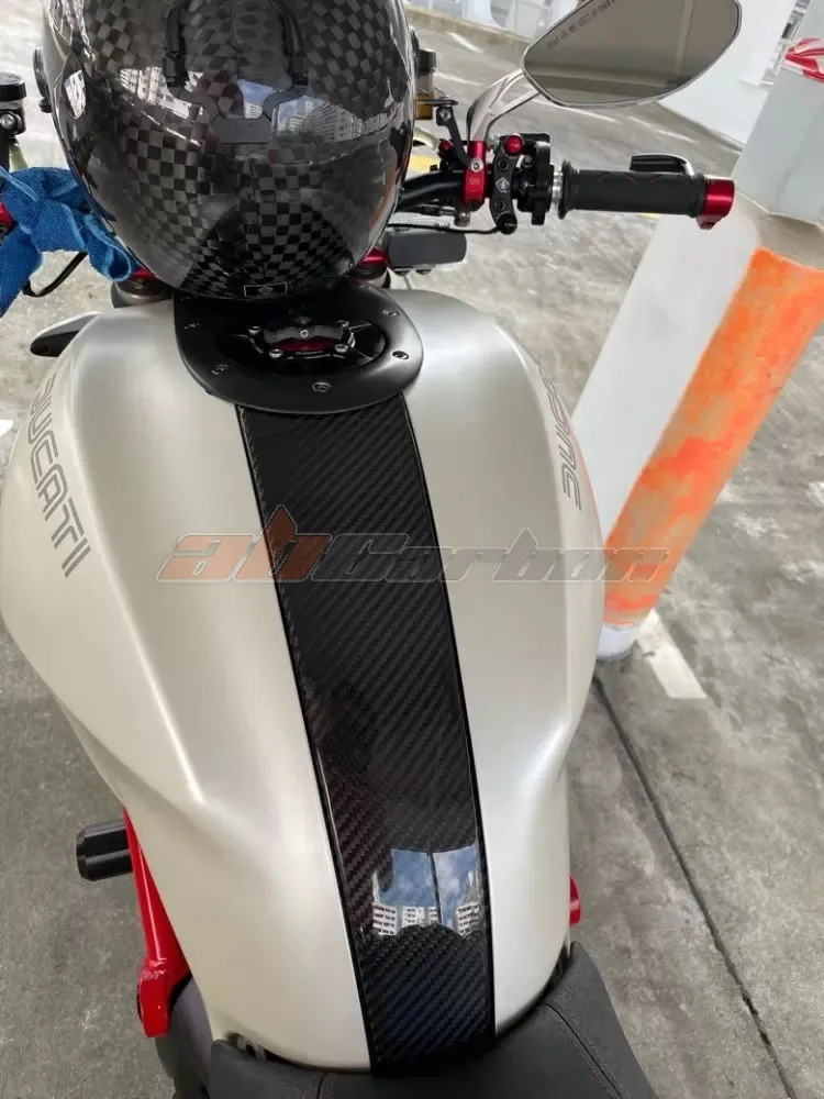 カーボンファイバー製の燃料タンクカバー,ドゥカティモンスター用カバーパネル,696 795 796 1100,100% - AliExpress