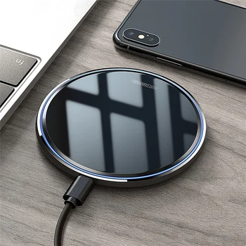 

QI Fast Wireless Charger 10W For iPhone XS XR X 8 Phone Chager Charging Pad for Huawei P30 Pro Samsung S10 S9 Xiaomi Mi 9
