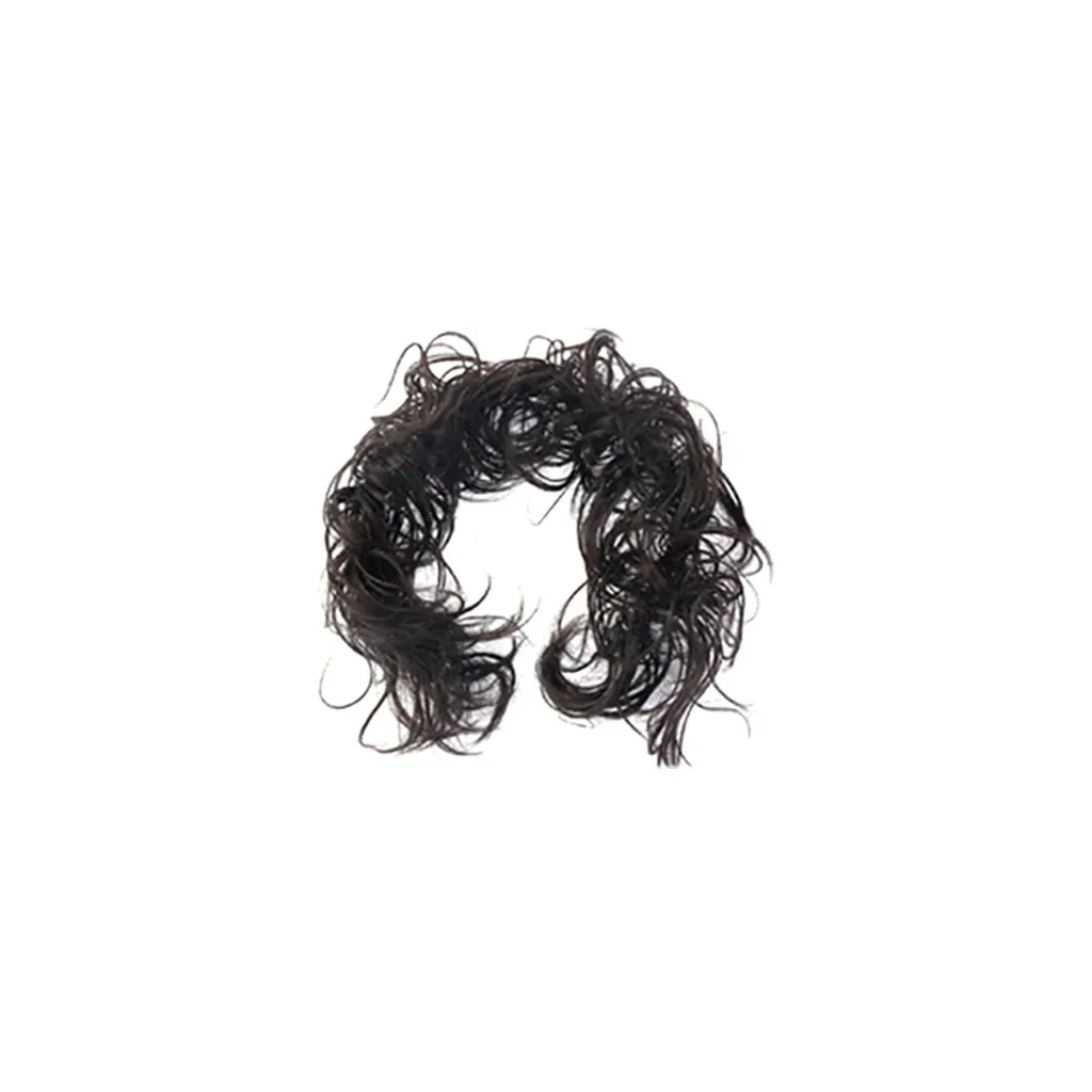 Настоящая Толстая резинка для волос обертка грязная булочка Updo кудрявый конский хвост шиньон конский хвост для женщин эластичные грязные булочки
