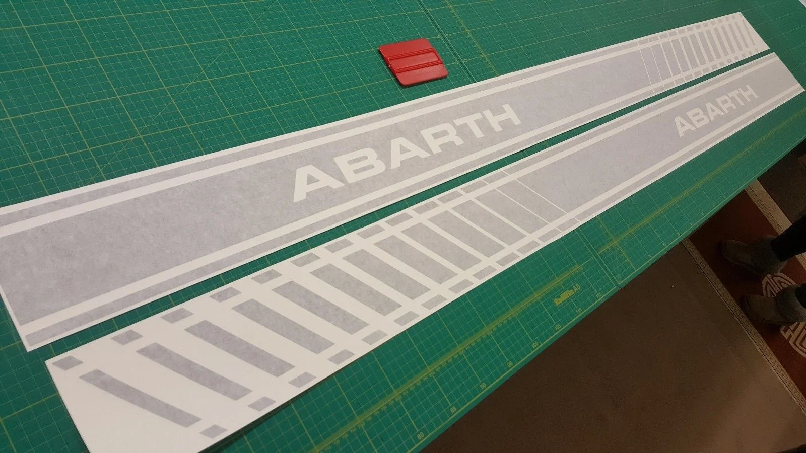Для 1 комплекта/2 шт Fiat 500 595 abarth боковые полосы графические наклейки виниловые наклейки любой цвет стайлинга автомобилей
