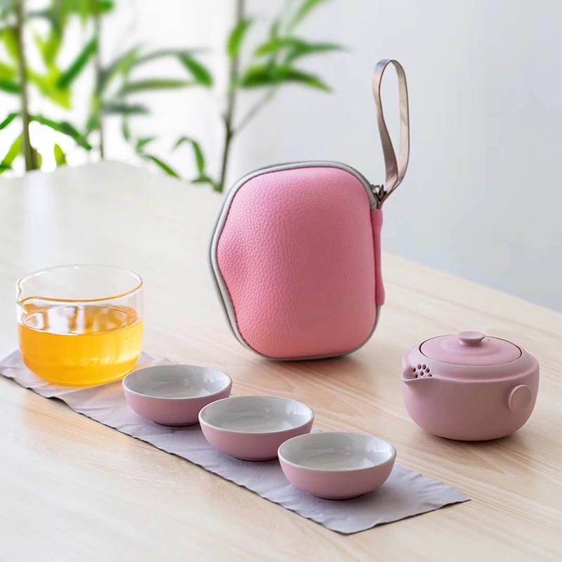 LUWU керамические чайники gaiwan чайные наборы портативные дорожные чайный сервиз набор