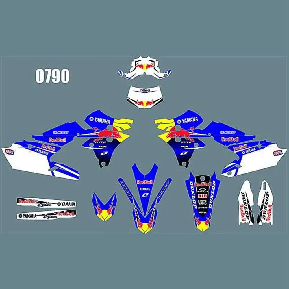 

for YAMAHA WR450F 2016-2018 New Full Graphics Decals Stickers Custom Number Name Glossy Bright Stickers Waterproof