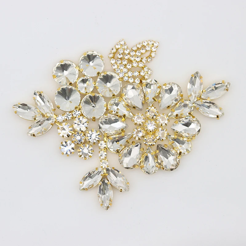 Broche De Cristal En Forma De Lirio Con Diamantes De Imitación - Accesorio Elegante Para Mujeres, Ideal Para Fiestas, Bodas Y Eventos Especiales