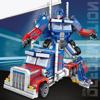 

1096PCS Deformation of small particles to hold blocks boy toy robot child DIY creative educational assembling toy gifts