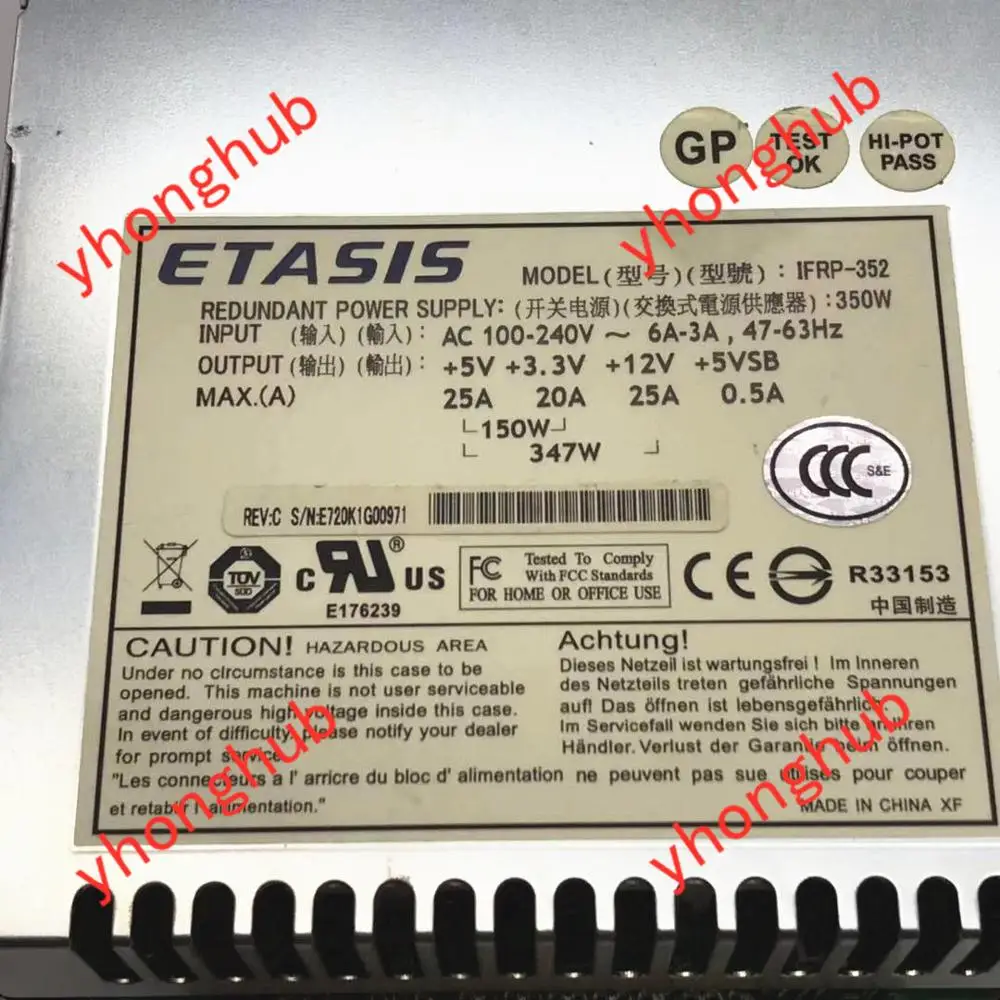 ETASIS IFRP 352 блок питания для сервера 350 Вт PSU Inspur AS500|Блоки компьютеров| |