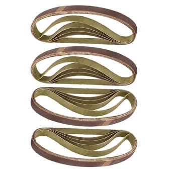 

20pcs Set Sander Abrasive Sanding Belts 40/60/80/120 Grits For Grinding Woods