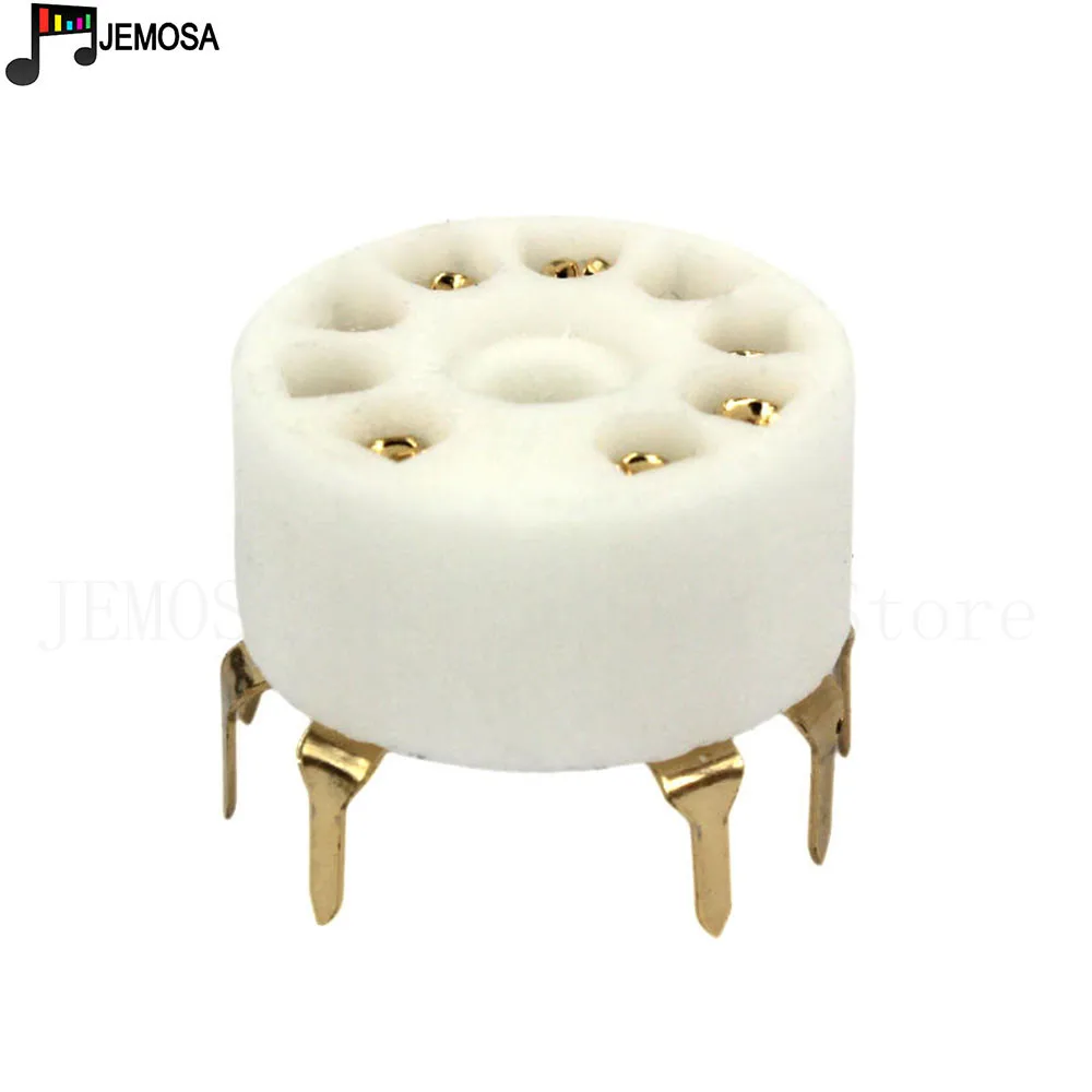 10 шт. керамический 9pin B9A PCB крепление трубки разъем для 12AX7 12AT7 12AU7 6DJ8 ECC82 5670 6922 Hifi аудио Винтаж AMP DIY