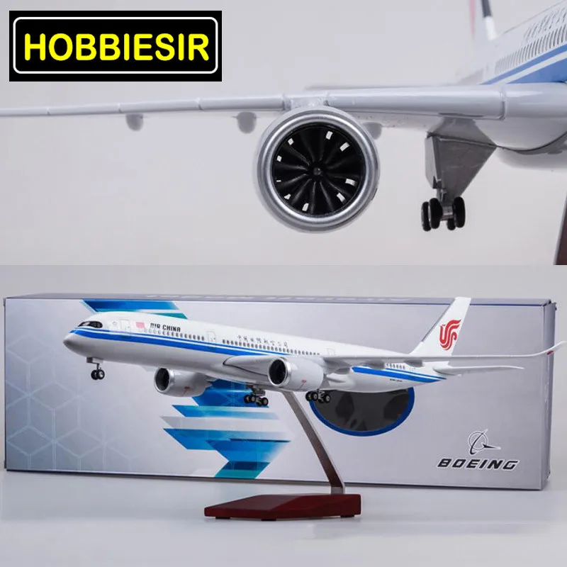 50,5 см модель самолета из сплава 1/142 Airbus A350 Самолет Китай Южная авиакомпания W Светодиодный свет и колесо литой под давлением пластиковый самолет коллекция