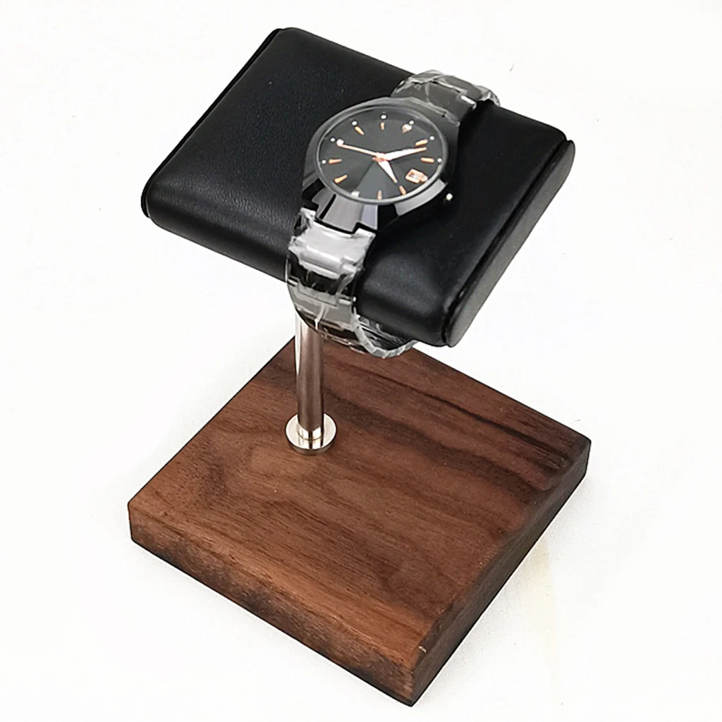 Watch Shop Display Stand Marble Watch Display Stand Black PU Leather Jewelry Stand for Bracelet Bangles